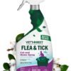 Vet's Best Natural Flea & Tick Home Spray for Cats – Plant-Based Indoor Pest Control, Cotton Spice Scent, 32 oz